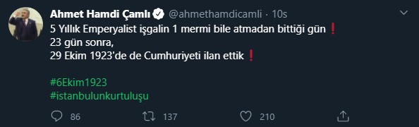 AKP'nin Yeliz'i Ahmet Hamdi Çamlı, Atatürk ve Cumhuriyet'i hedef aldı - Resim : 1