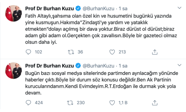Burhan Kuzu AKP'den ayrılıyor mu? İddialara yanıt verdi - Resim : 1