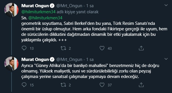 Murat Ongun'dan Üsküdar Belediye Başkanı'na peyzaj cevabı - Resim : 2