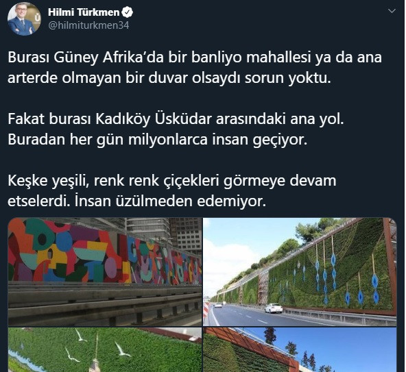 Murat Ongun'dan Üsküdar Belediye Başkanı'na peyzaj cevabı - Resim : 1