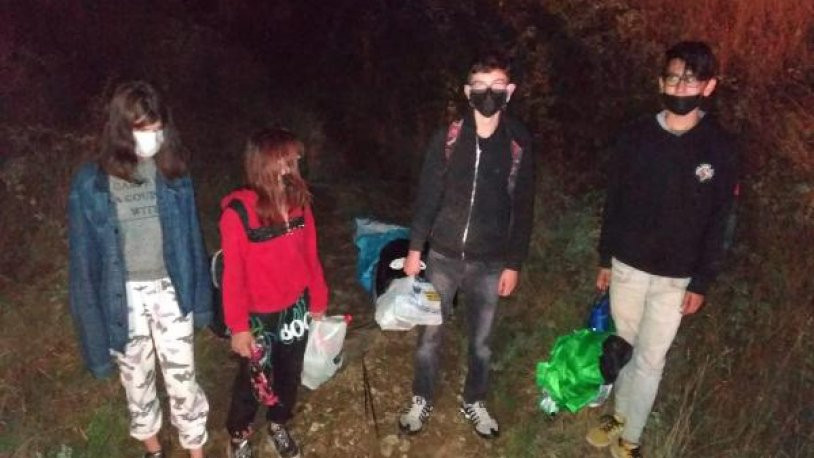 Uşak'ta kaybolan 4 çocuk ormanda yanlarında getirdikleri çadır içinde bulundu