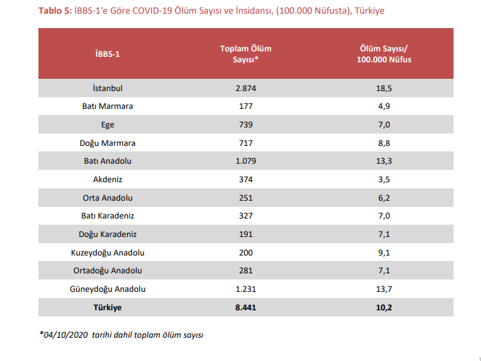 Sağlık Bakanlığı raporları sisteme yükledi, diğer bölgelerin ölüm sayısı düştü - Resim : 5