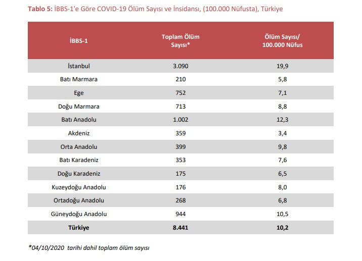 Sağlık Bakanlığı raporları sisteme yükledi, diğer bölgelerin ölüm sayısı düştü - Resim : 6