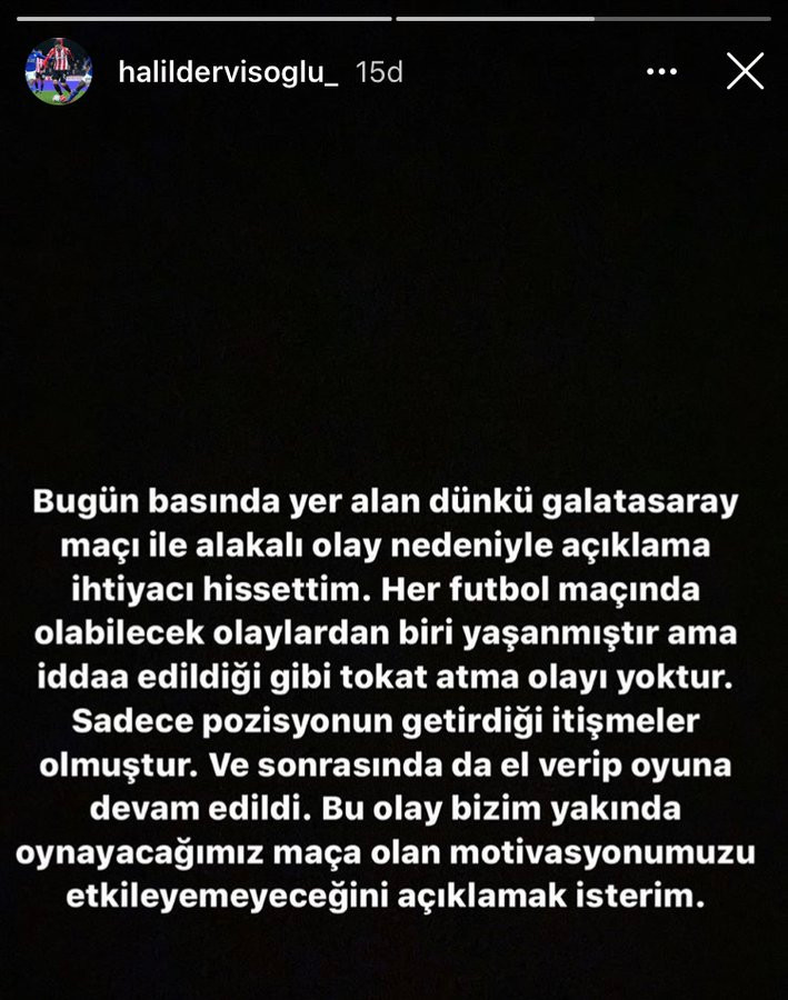 Halil Dervişoğlu, Marcao'nun kendisine tokat attığı iddialarını yalanladı - Resim : 1