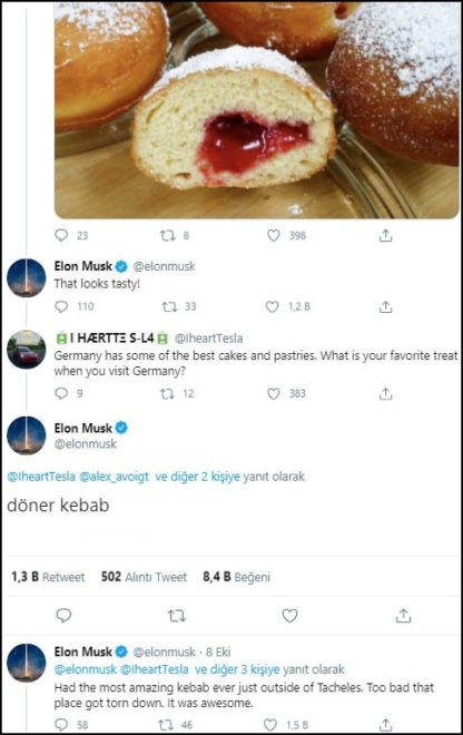 Elon Musk'ın en sevdiği yemek Türk yemeği çıktı! - Resim : 1