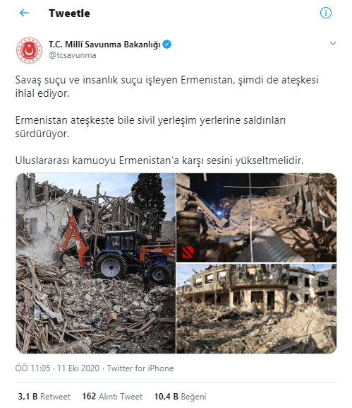 MSB: Uluslararası kamuoyu Ermenistan'a karşı sesini yükseltmelidir - Resim : 1