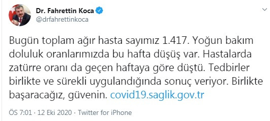 Türkiye'de koronavirüsten 58 kişi daha hayatını kaybetti! 1614 yeni 'hasta' var - Resim : 2