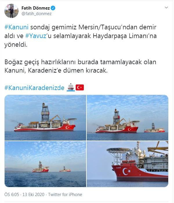 Enerji ve Tabii Kaynaklar Bakanı Dönmez: Kanuni, Karadeniz'e dümen kıracak - Resim : 1