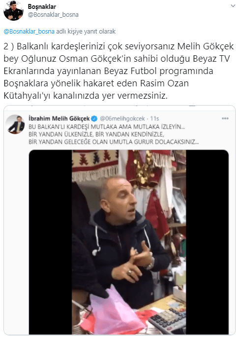 Rasim Ozan peşini bırakmıyor: Gökçek'in paylaşımı Boşnakların tepkisini çekti - Resim : 3