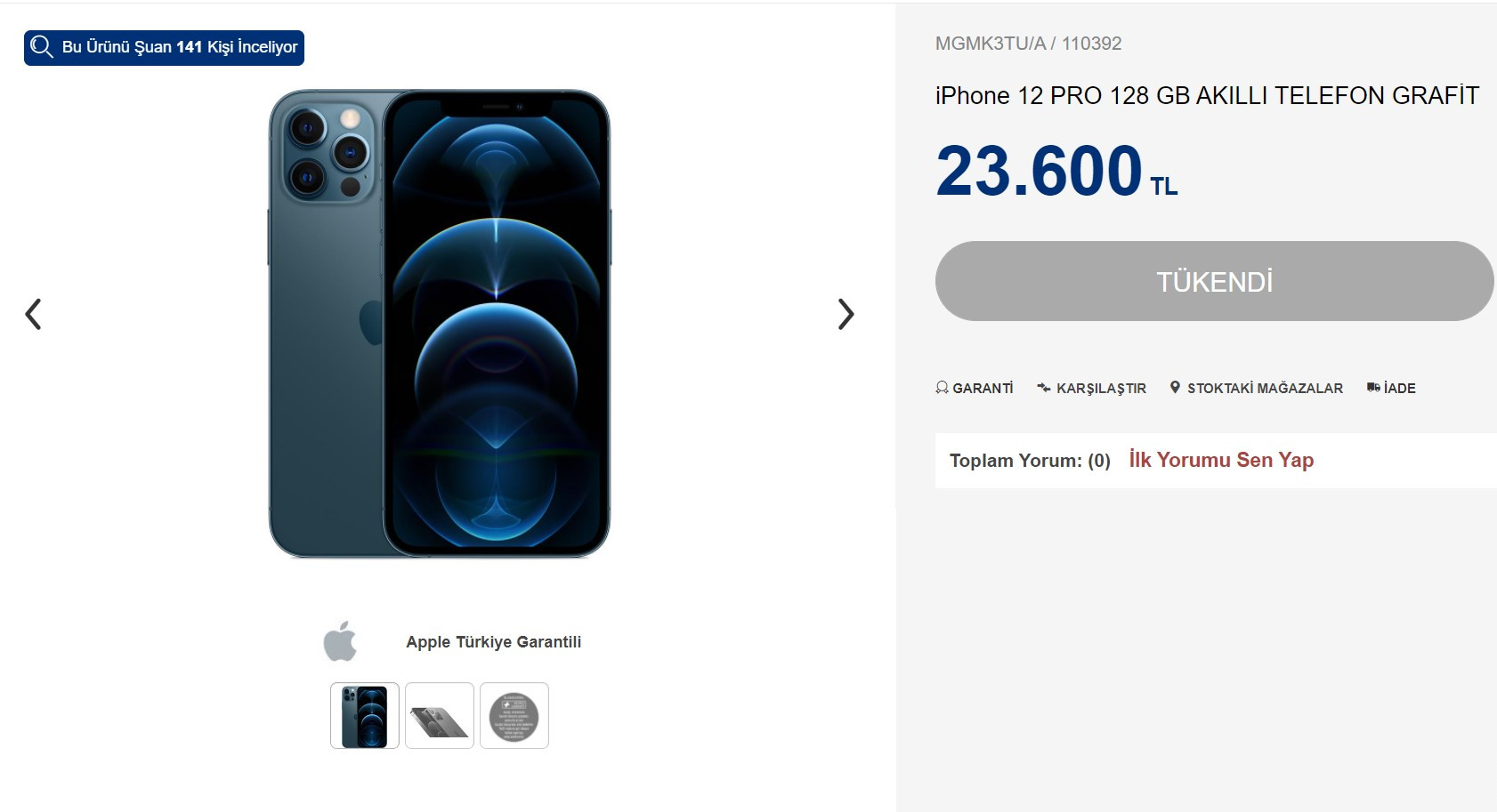 iPhone 12 satışa koyuldu: Fiyatı 23 bin 600 lira! - Resim : 1