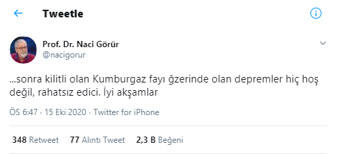 İstanbul'da meydana gelen 3.2'lik depremin ardından Prof. Dr. Naci Görür'den korkutan yorum - Resim : 2