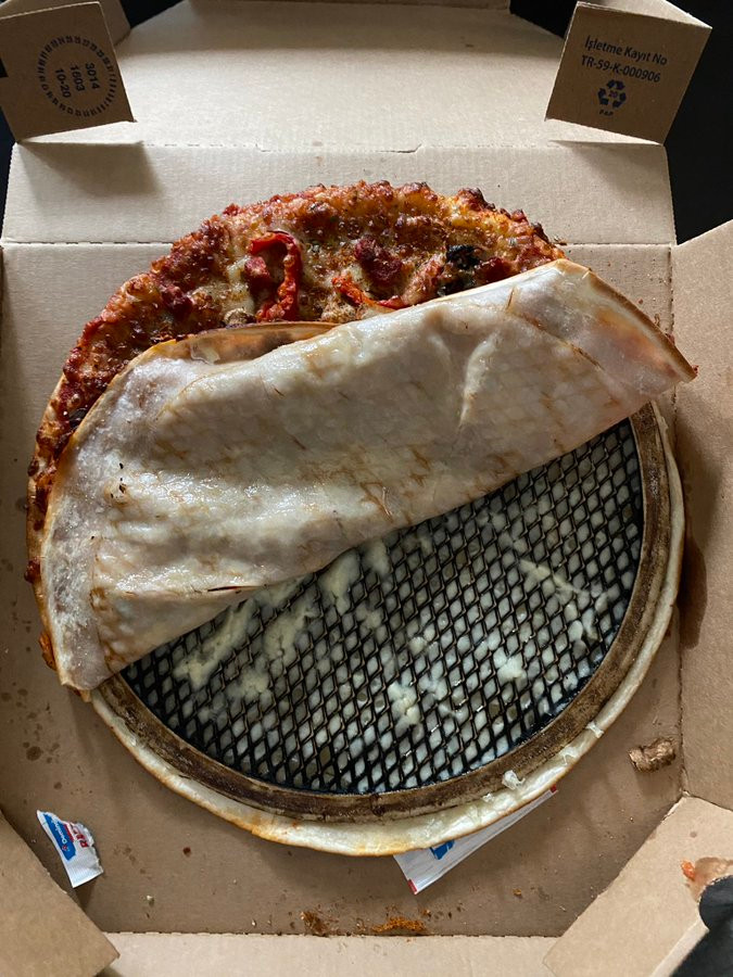 Dominos'tan pizza istedi, gelen ürün şoke etti - Resim : 2