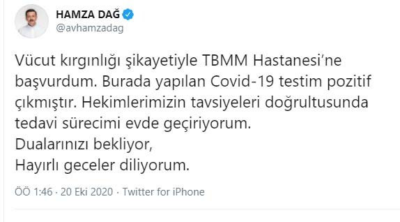 AKP’de bir isim daha koronavirüse yakalandı - Resim : 1