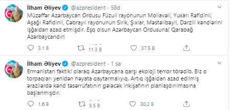 Karabağ-İran sınırı Azerbaycan kontrolüne geçti - Resim : 1