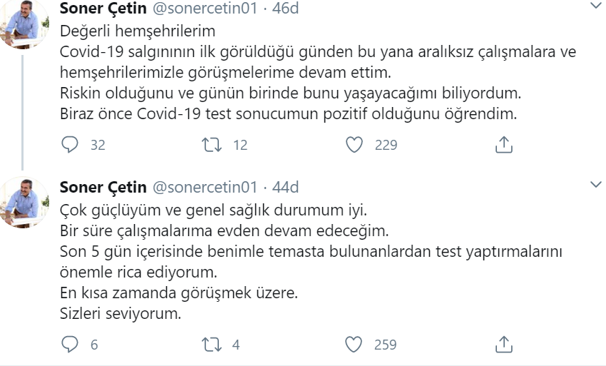 Çukurova Belediye Başkanı CHP'li Soner Çetin koronavirüse yakalandı - Resim : 1