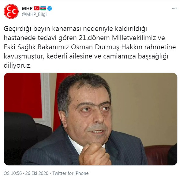 Eski Sağlık Bakanı Osman Durmuş hayatını kaybetti - Resim : 2