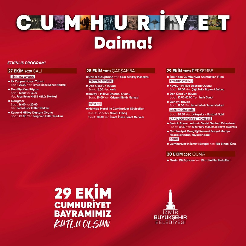 İzmir'de 29 Ekim'de programı belli oldu! Sertap Erener konseri verecek - Resim : 1