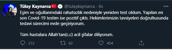 AKP milletvekili Tülay Kaynarca koronavirüse yakalandı - Resim : 1