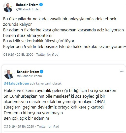 İYİ Parti'de tartışmaların odağındaki Bahadır Erdem'den 15 Temmuz ve Gülen tweetleri hakkında açıklama - Resim : 5