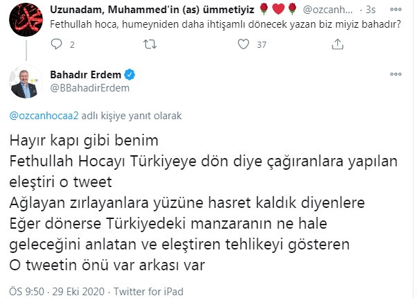 İYİ Parti'de tartışmaların odağındaki Bahadır Erdem'den 15 Temmuz ve Gülen tweetleri hakkında açıklama - Resim : 6