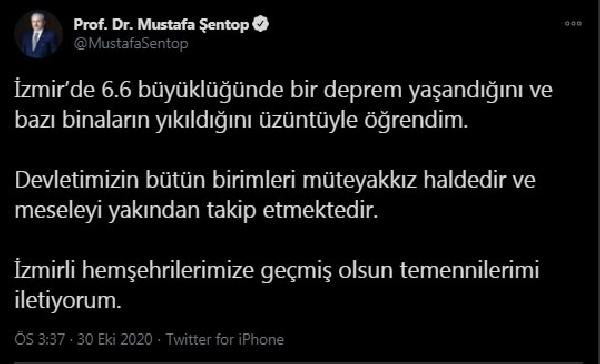 TBMM Başkanı Mustafa Şentop: Devletimizin bütün birimleri müteyakkız haldedir - Resim : 1