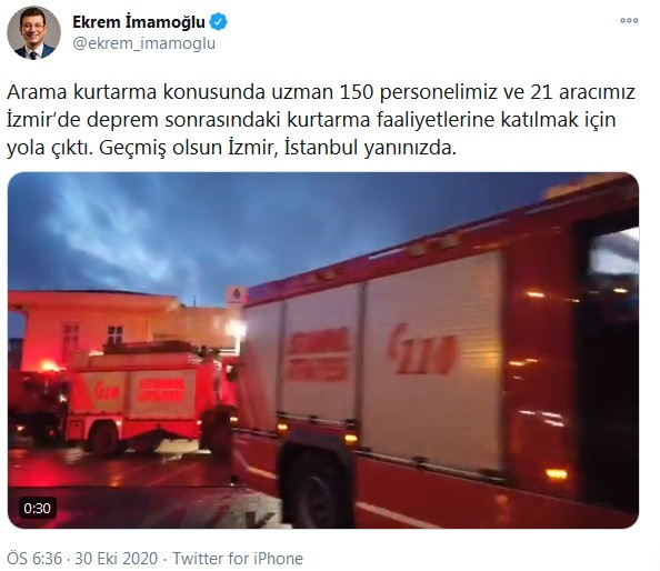 İmamoğlu'nun talimatı sonrası İBB yardım ekibi İzmir'e hareket etti - Resim : 3