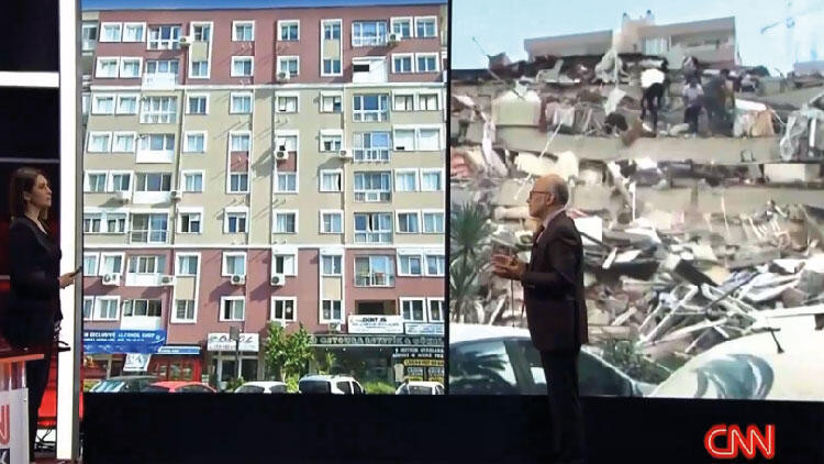 İşte İzmir'deki depremde yıkılan 8 katlı binanın eski ve yeni hali - Resim : 1