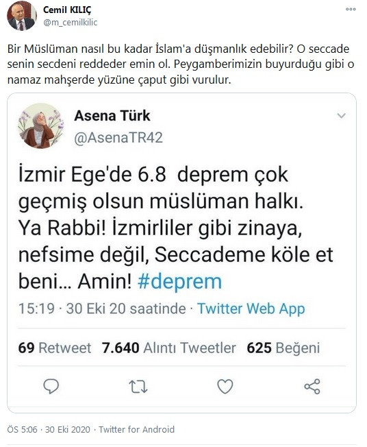 İlahiyatçı yazar Cemil Kılıç'tan büyük tepki çeken tweete sert tepki - Resim : 2