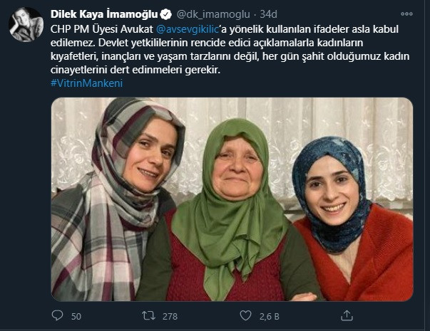 Dilek İmamoğlu, Erdoğan'ın 'vitrin mankeni' benzetmesine sert çıktı - Resim : 1