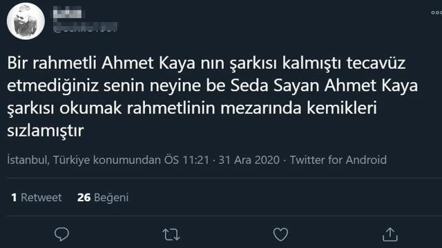 Ahmet Kaya şarkısı söyleyen Seda Sayan eleştiri yağmuruna tutuldu - Resim : 1