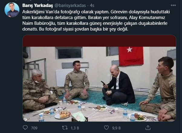 Sosyal medyada günün konusu Süleyman Soylu: Neden masa değil yer sofrası? - Resim : 1