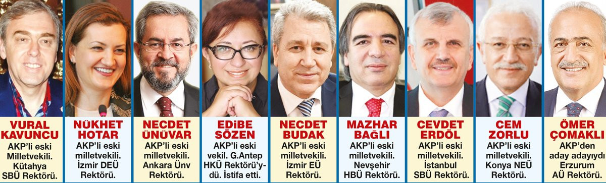 Üniversitelerde AKP dönemi: 20 eski AKP’li rektör yapıldı - Resim : 1