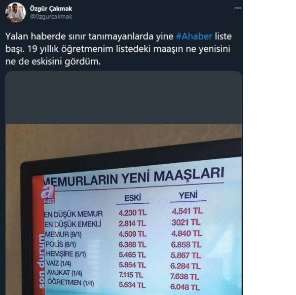 A Haber'in maaş tablosu ortalığı karıştırdı - Resim : 5