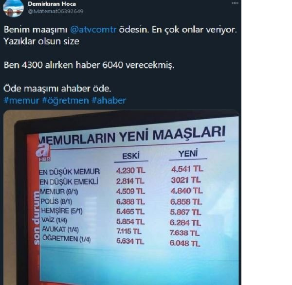 A Haber'in maaş tablosu ortalığı karıştırdı - Resim : 6