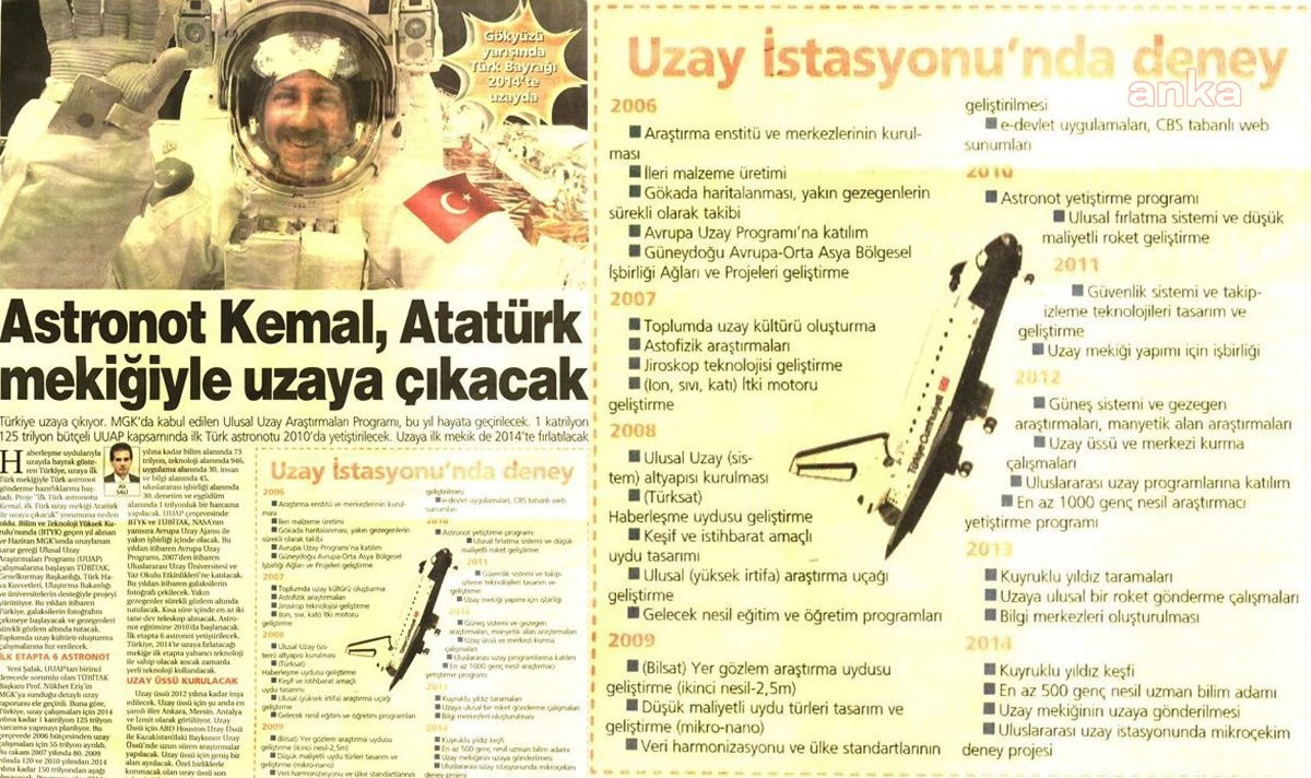 Türkiye'nin uzay programı buhar oldu: 2005'teki hedefler neydi? - Resim : 1