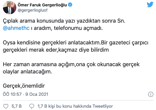 Ahmet Hakan ile görüştüğünü söyleyen Gergerlioğlu: Konuşmak iyidir - Resim : 1