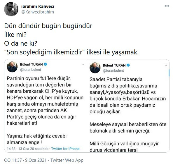 Milli Görüşçüler, AKP'li Bülent Turan'ı fena yakaladı - Resim : 1