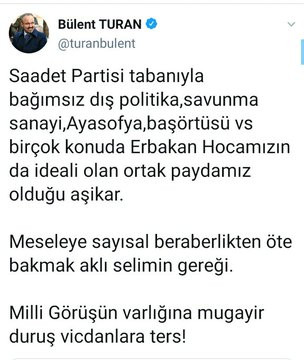 Milli Görüşçüler, AKP'li Bülent Turan'ı fena yakaladı - Resim : 3