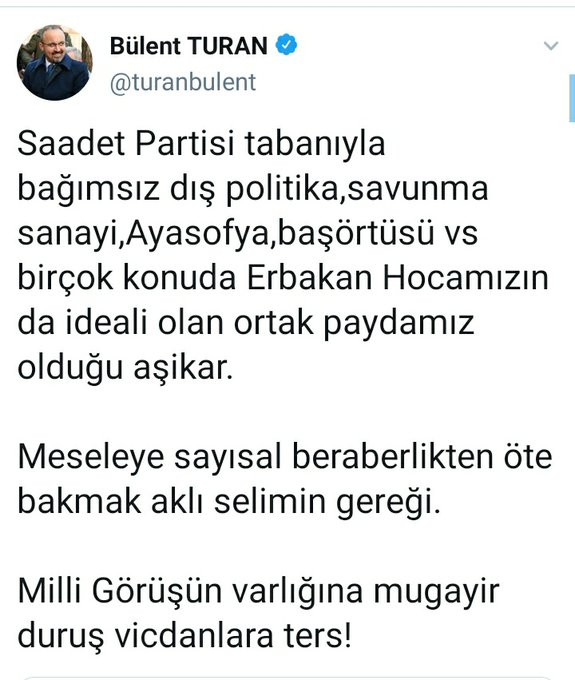 Erdoğan, Oğuzhan Asiltürk ile görüşünce çark etti! AKP'li Bülent Turan'dan Saadet Partisi değişimi - Resim : 2