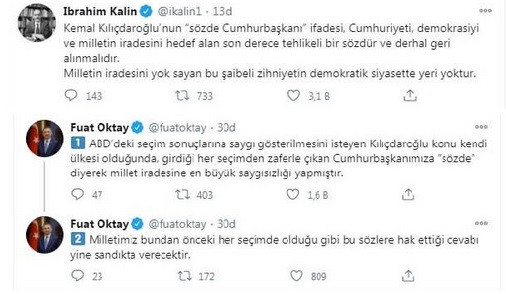 Saray'dan Kılıçdaroğlu'na 'Sözde Cumhurbaşkanı' cevabı - Resim : 3