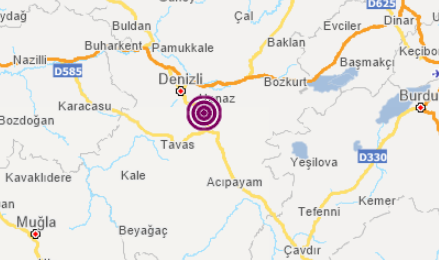 Denizli Pamukkale'de deprem: Çevre illerde de hissedildi 