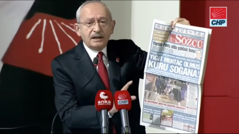 Kılıçdaroğlu Sözcü'nün manşetiyle seslendi: İşte Türkiye'nin gerçek gündemi
