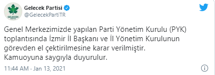 Silahlı saldırıya uğrayan Gelecek Partisi il başkanı görevden el çektirildi - Resim : 1