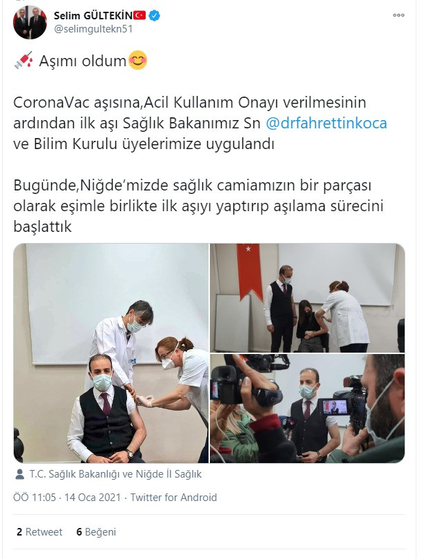 Sağlık çalışanları öncelikliyken AKP'li ve MHP'li vekiller aşı oldu! - Resim : 4