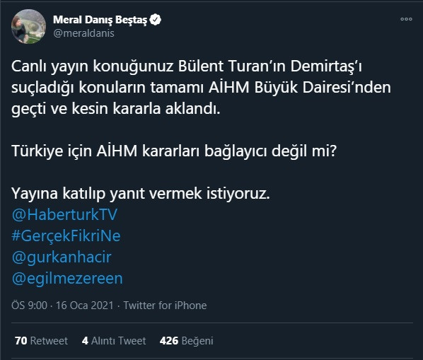 HDP'den HaberTürk'e: Yayına katılıp cevap vermek istiyoruz - Resim : 1