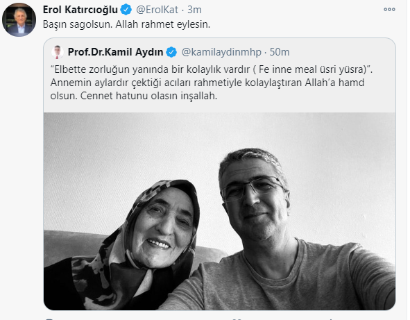 HDP'li Katırcıoğlu'dan MHP'li Aydın'a başsağlığı mesajı - Resim : 1