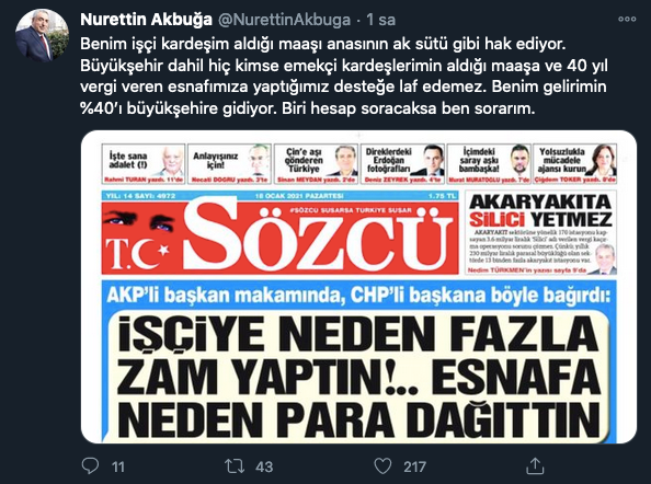 İşçilere yaptığı zam ile AKP'li ismi kızdıran CHP'li başkan: Biri hesap soracaksa ben sorarım - Resim : 1