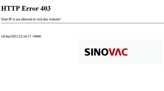 Sinovac’tan Türkiye'den web sitesine erişim engeliyle ilgili açıklama - Resim : 1
