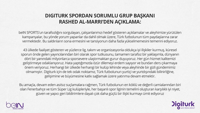 Digiturk'ten flaş Fenerbahçe açıklaması - Resim : 1
