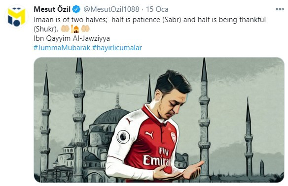 Mesut Özil'in paylaşımı ortalığı karıştırdı: İlahiyatçılar birbirine girdi! - Resim : 1